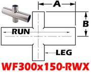 3.00" OD x 1.50" OD Reducing Cross (WF300x150-RWX)