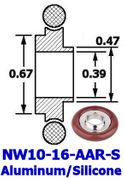 Aluminum Adaptive Centering Ring NW10 To NW16 (NW10-16-AAR-S) Aluminum Adaptive Centering Ring NW10 To NW16 (NW10-16-AAR-S)