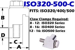 Single Claw Clamps Fits: ISO320, ISO400, ISO500 (ISO320-500-C)
