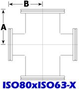 ISO80 to ISO63 Reducing Cross (ISO80xISO63-X)