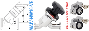 NW16 Manual Angle Inline Valve (MAIV-NW16-VE)