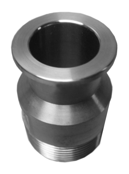 NW40 X 2.0 NW40 X 2.0" Male National Pipe Tap (MNPT) Aluminum (2"NPT) - Chemtech Scientific
