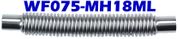 0.75" ID x 18" OAL Flexible Metal Hose Long Cuff WF075-MH18ML