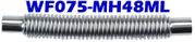 0.75" ID x 48" OAL Flexible Metal Hose Long Cuff WF075-MH48ML