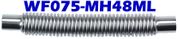 0.75" ID x 48" OAL Flexible Metal Hose Long Cuff WF075 - MH48ML - Chemtech Scientific Incorporated