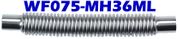 0.75" ID x 36" OAL Flexible Metal Hose Long Cuff WF075 - MH36ML - Chemtech Scientific Incorporated