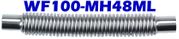 1.00"" ID x 48"" OAL Flexible Metal Hose Long Cuff WF100-MH48ML
