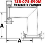 1.33" CF Mitered Elbow (133-075-E90M)