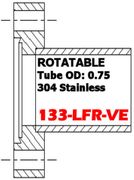 1.33" Conflat Half Nipple Rotatable (133-LFR-VE)