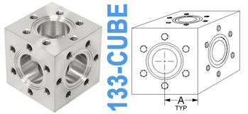 1.33" OD Conflat Cube (133-CUBE)