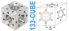 1.33" OD Conflat Cube (133 - CUBE) - Chemtech Scientific Incorporated