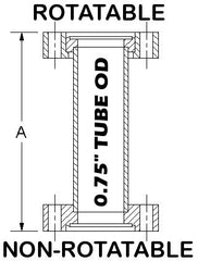 1.33" OD Conflat Flange Full Nipple, 3.00" OAL 133 - 075 - N - Chemtech Scientific Incorporated
