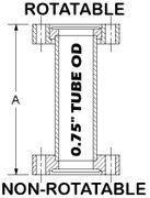 1.33" OD Conflat Flange Full Nipple, 3.00" OAL 133 - N - VE - Chemtech Scientific Incorporated
