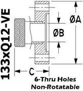 1.33" OD Conflat to 1/8" Quick Coupling (133xQ12 - VE) - Chemtech Scientific Incorporated