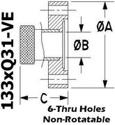 1.33" OD Conflat to 5/16" Quick Coupling (133xQ31 - VE) - Chemtech Scientific Incorporated
