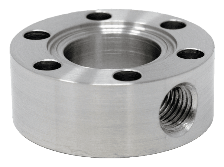 1.33" OD Conflat With (1) Female NPT Side Port (133DxSP06) - Chemtech Scientific Incorporated