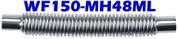 1.50"" ID x 48"" OAL Flexible Metal Hose Long Cuff WF150-MH48ML