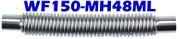 1.50"" ID x 48"" OAL Flexible Metal Hose Long Cuff WF150-MH48ML