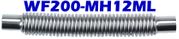 2.00"" ID x 12"" OAL Flexible Metal Hose Long Cuff WF200 - MH12ML - Chemtech Scientific Incorporated