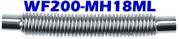 2.00"" ID x 18"" OAL Flexible Metal Hose Long Cuff WF200-MH18ML