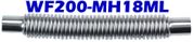 2.00"" ID x 18"" OAL Flexible Metal Hose Long Cuff WF200 - MH18ML - Chemtech Scientific Incorporated