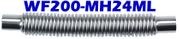 2.00"" ID x 24"" OAL Flexible Metal Hose Long Cuff WF200 - MH24ML - Chemtech Scientific Incorporated