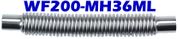2.00"" ID x 36"" OAL Flexible Metal Hose Long Cuff WF200-MH36ML
