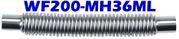 2.00"" ID x 36"" OAL Flexible Metal Hose Long Cuff WF200 - MH36ML - Chemtech Scientific Incorporated