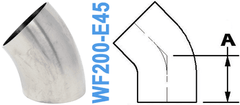 2.00" Tube OD - 45° Elbow (WF200 - E45) - Chemtech Scientific Incorporated
