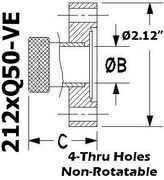 2.12" OD Conflat to 0.50" Quick Coupling (212xQ50 - VE) - Chemtech Scientific Incorporated