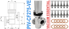 2.75" Conflat Flange Pneumatic Inline Valve (PIV - CF275 - VE) - Chemtech Scientific Incorporated