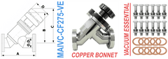 2.75" OD Conflat Manual Angle Inline Valve (MAIVC - CF275 - VE) - Chemtech Scientific Incorporated