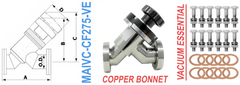 2.75" OD Conflat Manual Angle Inline Valve (MAIVC-CF275-VE)