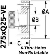 2.75" OD Conflat to 1/4" Quick Coupling (275xQ25 - VE) - Chemtech Scientific Incorporated