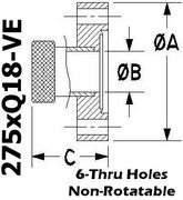 2.75" OD Conflat to 3/16" Quick Coupling (275xQ18 - VE) - Chemtech Scientific Incorporated