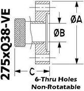 2.75" OD Conflat to 3/8" Quick Coupling (275xQ38 - VE) - Chemtech Scientific Incorporated