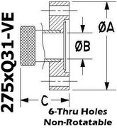 2.75" OD Conflat to 5/16" Quick Coupling (275xQ31 - VE) - Chemtech Scientific Incorporated