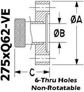 2.75" OD Conflat to 5/8" Quick Coupling (275xQ62 - VE) - Chemtech Scientific Incorporated
