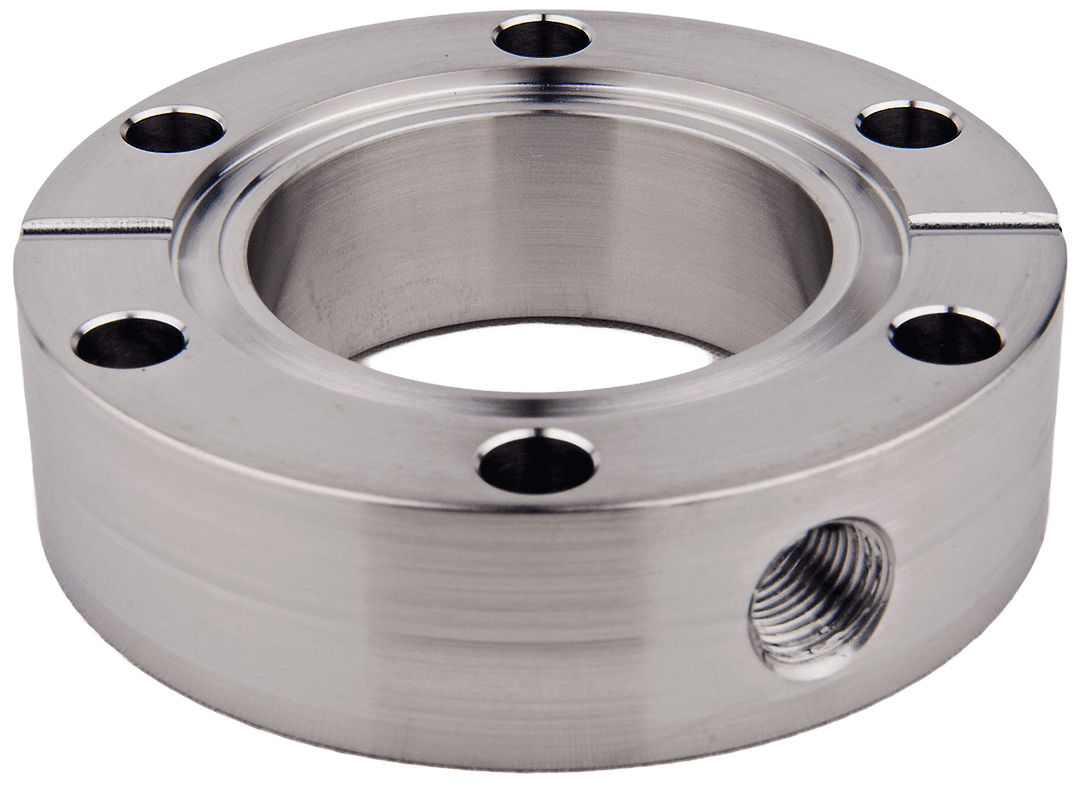 2.75" OD Conflat With (1) Female NPT Side Port (275DxSP12) - Chemtech Scientific Incorporated