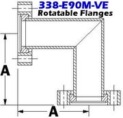 3.38" CF Mitered Elbow (338 - E90M - VE) - Chemtech Scientific Incorporated