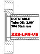 3.38" Conflat Half Nipple Rotatable (338 - LFR - VE) - Chemtech Scientific Incorporated