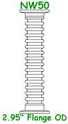 36" Flexible Metal Hose (NW50 - MH36 - VE) - Chemtech Scientific Incorporated