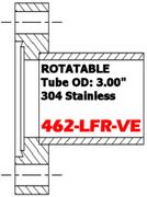 4.62" Conflat Half Nipple Rotatable (462-LFR-VE)