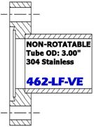 4.62" OD CF Half Nipple Non - Rotatable 462 - LF - VE - Chemtech Scientific Incorporated