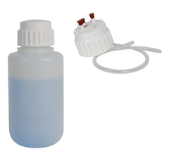 4 Liter Heavy - Duty HDPE Vacuum Bottle with Aseptic Transfer Closure cap CS4L - Chemtech Scientific Incorporated