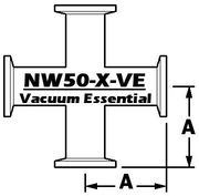 4 - Way Cross - NW50 (NW50 - X - VE) - Chemtech Scientific Incorporated