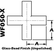 0.50" Tube OD 4-Way Cross Body (WF050-X)