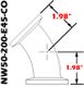 45° Elbow, NW50 (Short) NW50 - 200 - E45 - CO - Chemtech Scientific Incorporated
