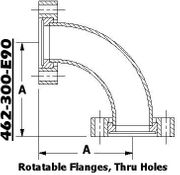 4.62" CF 90° Elbow (462 - 300 - E90) - Chemtech Scientific Incorporated