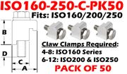 50 Single Claw Clamp Fits: ISO160, ISO200, ISO250 (ISO160 - 250 - C - PK50) - Chemtech Scientific Incorporated
